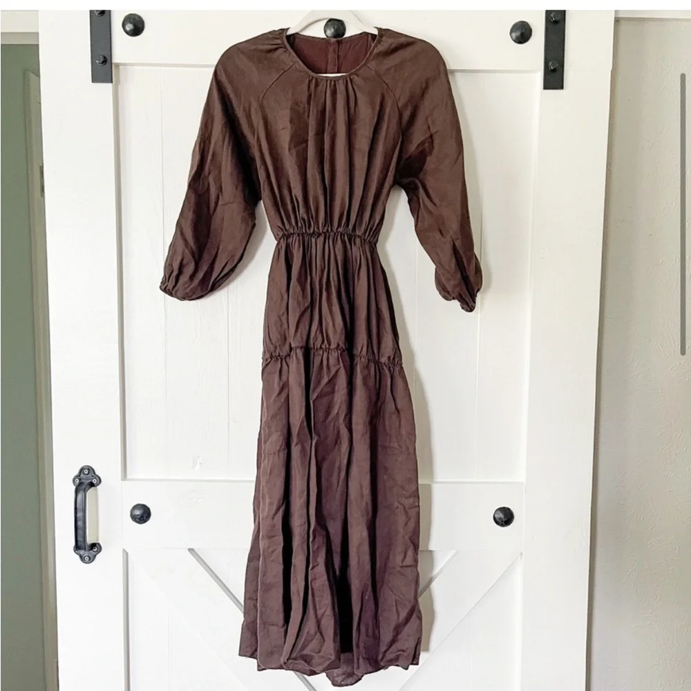 DISSH Impala Dress dark brown Size 2 - Picture 6 of 7